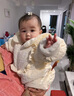 G.DUCKKIDS小黃鴨嬰兒羽絨服連體衣冬裝外出服白鴨絨周歲禮服女寶寶百天衣服 米色【90白鴨絨】 80 7-11月(建議寶寶75-85cm)cm 曬單實(shí)拍圖