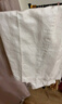 無(wú)印良品（MUJI）女式漢麻混斜紋抽褶寬版褲褲子女款25年夏季休閑褲女裝闊腿褲長(zhǎng)褲 象牙色 M (160/66A) 曬單實(shí)拍圖