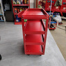 車(chē)間工具車(chē)小推車(chē)手推車(chē)維修零件收納汽修加厚三層移動(dòng)工具車(chē) 紅色【背板款】整車(chē)1.0板材18.1K 曬單實(shí)拍圖