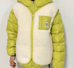 巴拉巴拉（BALABALA）童裝兒童羽絨服兩件套男童女童寶寶冬裝連帽外套 綠白色調00341 110 充絨量35g 曬單實(shí)拍圖