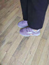 足力健艾爸爸老人鞋女防滑軟底媽媽鞋冬季加絨棉鞋女大碼加肥中老年爸爸運動(dòng)鞋 丁香紫女 （送襪子） 40 曬單實(shí)拍圖