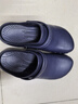 檀赫（zaqzeq）手術(shù)鞋男女醫生拖鞋醫院實(shí)驗室洞洞鞋專(zhuān)用手術(shù)室防滑包頭鞋護士鞋 藏藍（鞋帶） 43-44 曬單實(shí)拍圖