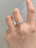 琦君培育鉆石戒指一克拉鉆戒結定求婚紀念日生日走心禮物送女友老婆 曬單實(shí)拍圖