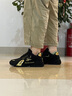 保菲羅亞品牌運動(dòng)鞋男鞋2025秋冬季新款休閑鞋子男士老爹鞋隱形內增高鞋男 黑金色6666M【皮面】增高8cm 41 曬單實(shí)拍圖