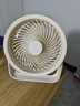小米已接入米家APP】桌面靜音智能循環(huán)扇usb可充電學(xué)生宿舍家用小風(fēng)扇 小米白標準升級款【靜音帶夜燈】 曬單實(shí)拍圖