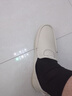 【真皮牛皮】皮鞋男夏季2025新款透氣休閑皮鞋男士小白鞋駕車(chē)男鞋 白色 41 曬單實(shí)拍圖