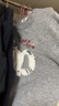 森馬（Semir）毛衣女冬季設計感萌寵提花軟糯上衣2025可愛(ài)小眾毛衫109725107006 曬單實(shí)拍圖