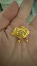 周大生黃金吊墜金鎖平安鎖錦鯉福字鎖鈴鐺吊墜成人項(xiàng)鏈情人節(jié)禮多退少補(bǔ) 約6.93g（不含項(xiàng)鏈） 曬單實(shí)拍圖