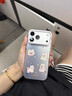 正屋可愛(ài)小狗適用蘋(píng)果17Promax手機殼iPhone15歐美16Promax 彩銀殼-白色-四個(gè)小狗 iPhone 17Promax 曬單實(shí)拍圖