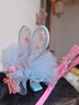 AiChoice可愛(ài)兔耳朵兒童發(fā)夾女孩頭飾發(fā)飾一字夾頂夾公主寶寶邊夾禮物 曬單實(shí)拍圖
