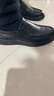 百麗一腳蹬休閑皮鞋男春牛皮革緩震商務(wù)鞋A1010AM3 黑色 42 曬單實(shí)拍圖