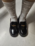 百麗樂(lè )福鞋女英倫風(fēng)小皮鞋2025新款通勤單鞋JD007CM5 黑色-亮面 34 曬單實(shí)拍圖