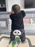 TKHE嬰幼兒PP褲秋冬季男女童加絨加厚褲子寶寶外穿高腰護肚保暖屁屁褲 寶寶保暖屁屁褲【灰色熊貓】 90 cm【適合12-24個(gè)月】21-24斤 曬單實(shí)拍圖