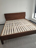 全友家居 胡桃木色實(shí)木床智能床現代簡(jiǎn)約主臥室雙人大床1.8x2米家具 曬單實(shí)拍圖