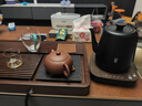 鳴盞燒水壺泡茶 電熱水壺功夫茶壺電茶爐 茶藝師專(zhuān)用電茶壺 智能恒溫茶具磨砂MZ152A黑色 曬單實(shí)拍圖
