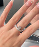 IDC鉑金鉆戒人工培育鉆石水滴圍鑲18k金1克拉結婚戒指國慶節生日禮物 pt950鉑金D色/VVS/NGIC證書(shū) 50分【重金版】 曬單實(shí)拍圖