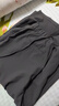無(wú)印良品（MUJI）女式 易干彈力泡泡紗輕便七分褲 褲子女款25年夏季女裝BE1VSA5S 深灰色 L （165/70A） 曬單實(shí)拍圖