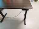 黑白調電動(dòng)升降桌實(shí)木電腦桌國家補貼書(shū)桌電競桌子辦公學(xué)習N1胡桃色1.2m 曬單實(shí)拍圖