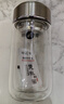 明霞玻璃杯帶茶隔雙層高硼硅玻璃水杯茶水分離車(chē)載杯子男泡茶杯 曬單實(shí)拍圖