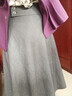 PORTS女裝2025秋季新款灰色挺括質(zhì)感傘擺半裙ALQ9S005WWQ041 高級灰 6 曬單實拍圖