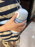 恩爾美（nRMEi）指紋兒童保溫杯6-12歲智能解鎖小學(xué)生上學(xué)專(zhuān)用食品級316吸管水杯 云朵藍500ML【母嬰級316不銹鋼+指紋解鎖】 曬單實(shí)拍圖