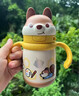babycare兒童保溫杯嬰兒小松鼠寶寶1-3歲不銹鋼吸管水杯壺學(xué)生上學(xué)300ml 曬單實(shí)拍圖