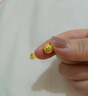 金小貅黃金轉運珠999足金車(chē)花珠圓珠路路通吊墜項鏈掛墜手串DIY隔珠 1g,車(chē)花圓珠【多退少補】 曬單實(shí)拍圖