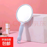 新款迷你銀杏葉手持鏡圓形手柄鏡高清化妝鏡塑料小鏡子女生發(fā)飾 手柄鏡北歐藍 1個(gè) 曬單實(shí)拍圖