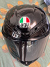AGV K6S碳芳綸纖維大尾翼摩托車(chē)頭盔機車(chē)全盔賽車(chē)男女四季通風(fēng)3C BLACK（亮黑） XL（適合59-60頭圍） 曬單實(shí)拍圖