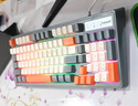 蝰蛇KM800機械手感游戲電競鍵盤(pán)鼠標套裝有線(xiàn)USB發(fā)光臺式電腦筆記本家用辦公LOL防水客制化 游戲鍵盤(pán)鼠標套裝【微光】 曬單實(shí)拍圖