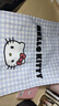 新款kitty夏天輕便百搭外出卡通手提包上班族雜物休閑包單肩包女 藍白格kitty包包【無(wú)掛飾】敞口 曬單實(shí)拍圖