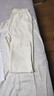 啄木鳥(niǎo)直筒褲子女百搭長(cháng)褲休閑高腰收腹顯瘦遮肉垂感休閑褲子 米白 3XL 曬單實(shí)拍圖