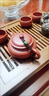 宜興正宗紫砂壺真品純手工大紅袍仿古壺名家用泡茶壺功夫茶具套裝 家藏大紅袍-小品容量 265ml 單壺+繩墊+證書(shū) 曬單實(shí)拍圖