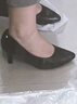 大東通勤鞋女鞋2025春季新款細跟高跟套腳尖頭光板淺口單鞋C0027 曬單實(shí)拍圖