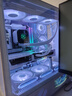 瓦爾基里（VALKYRIE）VK03 WHITE 白色 ATX 游戲電腦臺式機箱 支持360水冷 6.2吋觸摸屏 270°海景房 曬單實(shí)拍圖