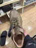 公羊男鞋休閑鞋春秋款舒適軟底復古戶(hù)外登山鞋子男運動(dòng)鞋 卡其 42  曬單實(shí)拍圖