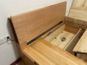源氏木語(yǔ) 全實(shí)木箱體床北歐橡木現代簡(jiǎn)約主臥雙人床原木色大床環(huán)保家具 【4】【原木色】 兩抽高鋪箱體床 1500mm*2000mm 曬單實(shí)拍圖