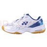 YONEX尤尼克斯羽毛球鞋yy基礎款舒適親子款青少年SHB101JRCR白/藍35碼 曬單實(shí)拍圖