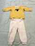 優(yōu)衣庫嬰幼兒寶寶UT Clay Animation壓線睡衣長袖起居套裝478442 44 亮黃色 100 曬單實拍圖