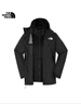 北面（The North Face）品秒三合一沖鋒衣女戶(hù)外運動(dòng)抓絨內膽防水保暖外套秋冬上新 4H0/黑色 XL/170（建議拍大一碼） 曬單實(shí)拍圖