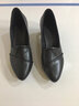 品牌斷碼真皮軟底單鞋女防滑休閑小皮鞋一腳蹬懶人樂(lè )福鞋女百搭舒 黑色 37 曬單實(shí)拍圖