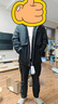 雪中飛鵝絨羽絨服男士可拆帽秋冬厚款休閑商務(wù)中長(cháng)款外套男裝175 曬單實(shí)拍圖
