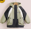 WALNUT DUCK小黃鴨兒童秋冬洋氣加絨派克服新款冬季中大童加厚連帽外套XT161 綠色 110（建議身高105-115cm） 曬單實(shí)拍圖