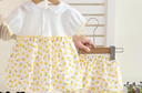 G.DUCKKIDS小黃鴨女童夏裝套裝洋氣兒童服裝1-3歲2嬰兒衣服分體夏季短袖一套 黃色 90 建議80-90cm1歲-2歲 曬單實(shí)拍圖