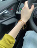 咾鳳云凰老鳳凰黃金車花手鐲女款999足金時尚簡約拉絲手環(huán)輕奢百搭金鐲 雙環(huán)款62號 重約12.3克 多退少補(bǔ) 曬單實(shí)拍圖