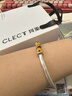 Clect珂里銀手鐲足銀9999純銀鐲子實心銀首飾琺瑯彩高級生日禮物送老婆 曬單實拍圖