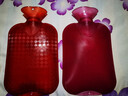 Fashy熱水袋注水熱敷大號暖手袋暖腳暖肚子防爆暖水袋學(xué)生宿舍暖被窩 6441加厚透明款-晶瑩紅+外套 曬單實(shí)拍圖