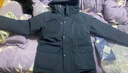 君羽戶(hù)外羽絨服男冬季款800高蓬松度白鵝絨加厚保暖工裝鵝絨服159 深藍 M 推薦121-140斤 曬單實(shí)拍圖