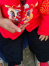 歡喜小熊嬰兒套裝寶寶冬季加厚棉服新年服紅色中國風(fēng)周歲禮服拜年服 曬單實(shí)拍圖