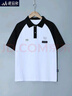 蘑菇兔胖男童翻領(lǐng)短袖t恤夏季薄款寬松大碼青少年男孩polo衫夏裝半袖潮 白色 180加肥160斤左右 曬單實(shí)拍圖